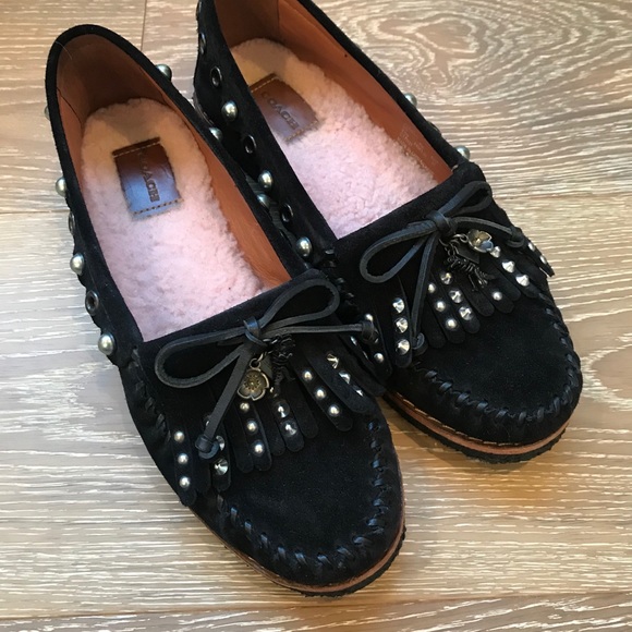 Coach Shoes - Coach Moccasins - black